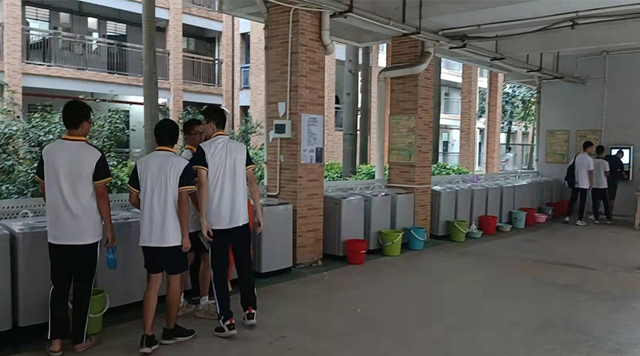 好評續(xù)單！江門一中學(xué)校持續(xù)追加共享洗衣機(jī)！